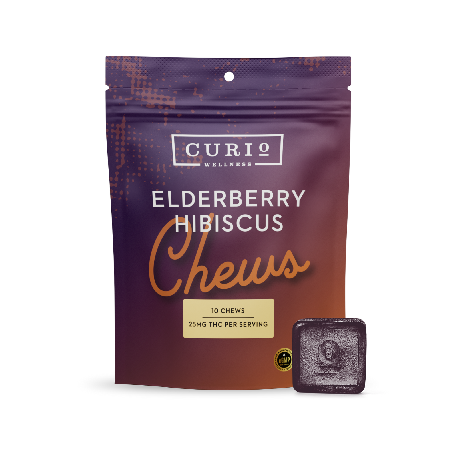 Photograph of product: Elderberry Hibiscus Chews | 25mg