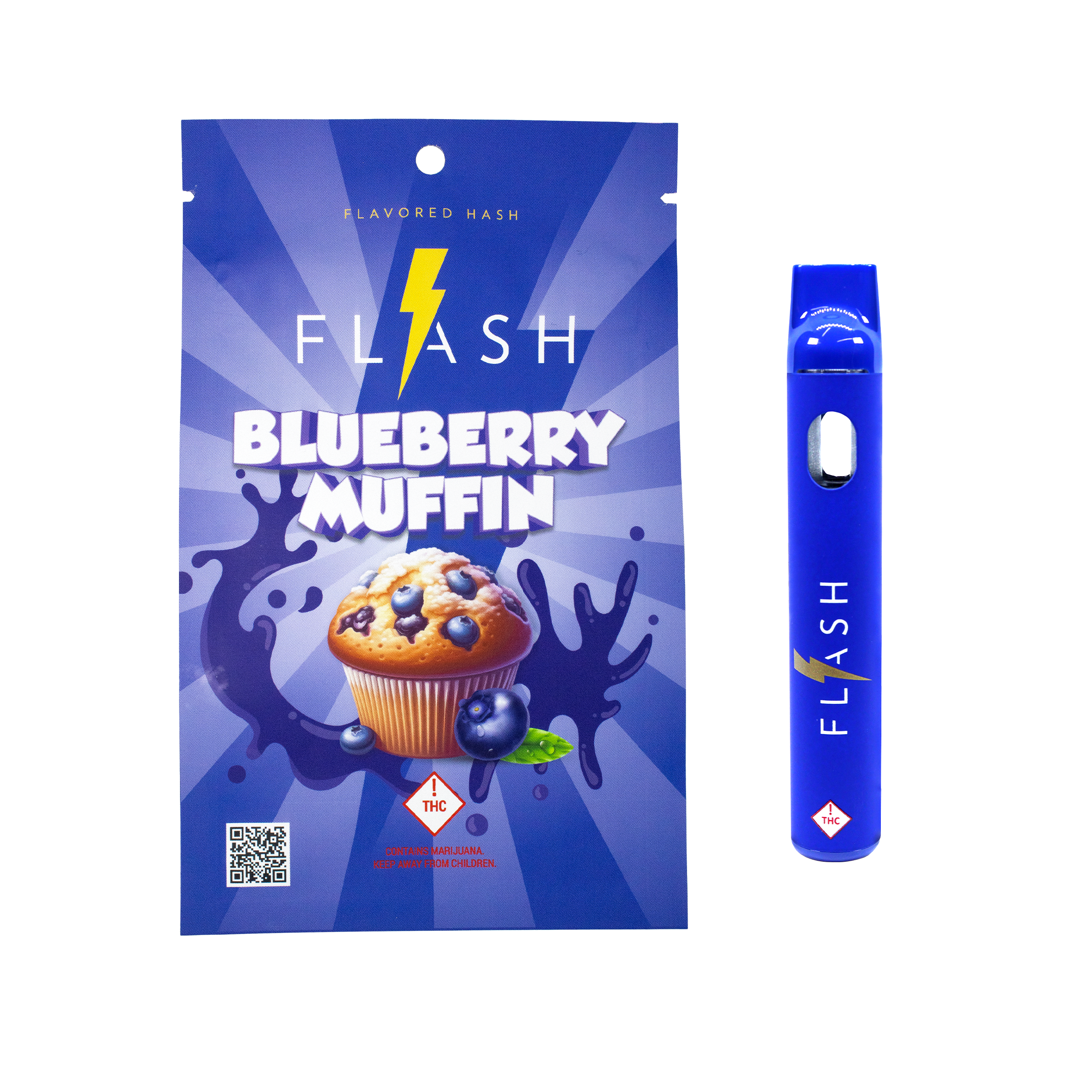 Photograph of product: Harmony Extracts - Flash Disposable - Blueberry Muffin