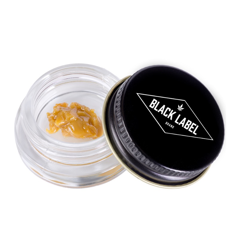 Photograph of product: Black Label | Badder | AJs Sour Diesel | 1g