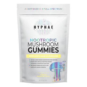 Photograph of product: Hyphae Wellness - Mango Passion Fruit Gummies 10ct