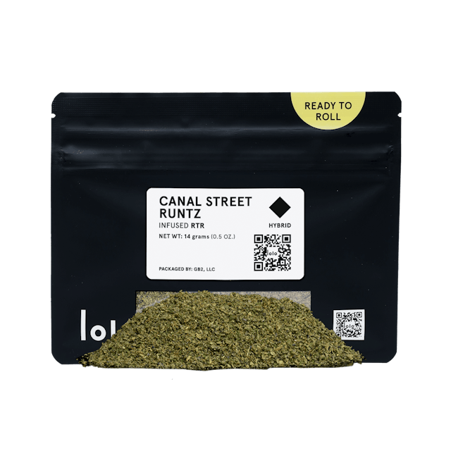 Photograph of product: Canal Street Runtz | 14g Indoor Kief Infused Shake