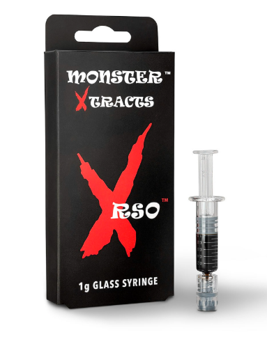 Photograph of product: MONSTER XTRACTS - Super Blend RSO Syringe