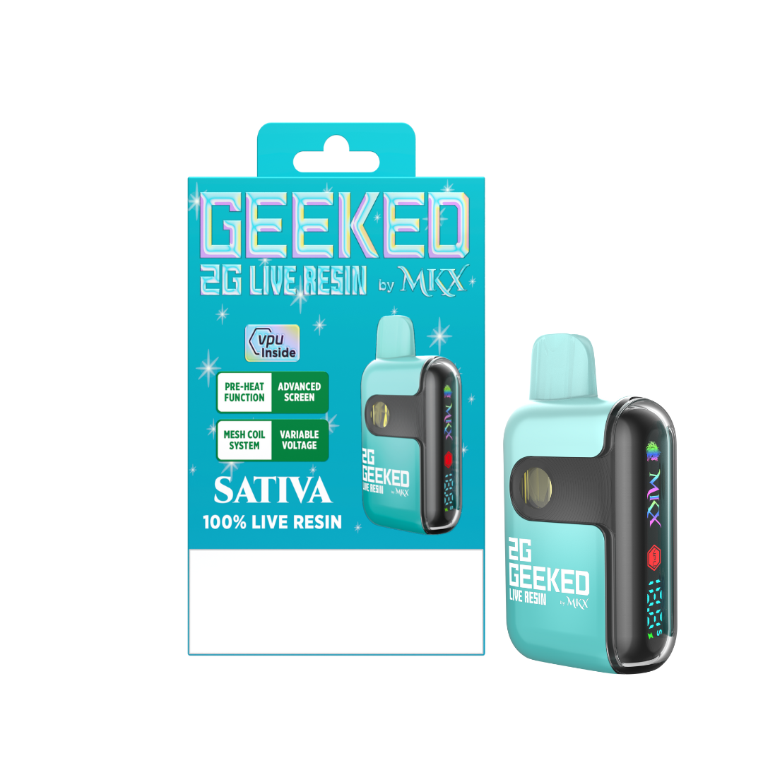 Photograph of product: Geeked By MKX - 2g Live Resin Disposable - Carnival - Sativa
