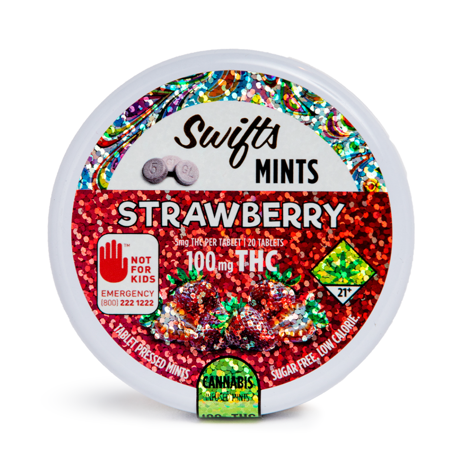 Photograph of product: Strawberry Mints | 100mg