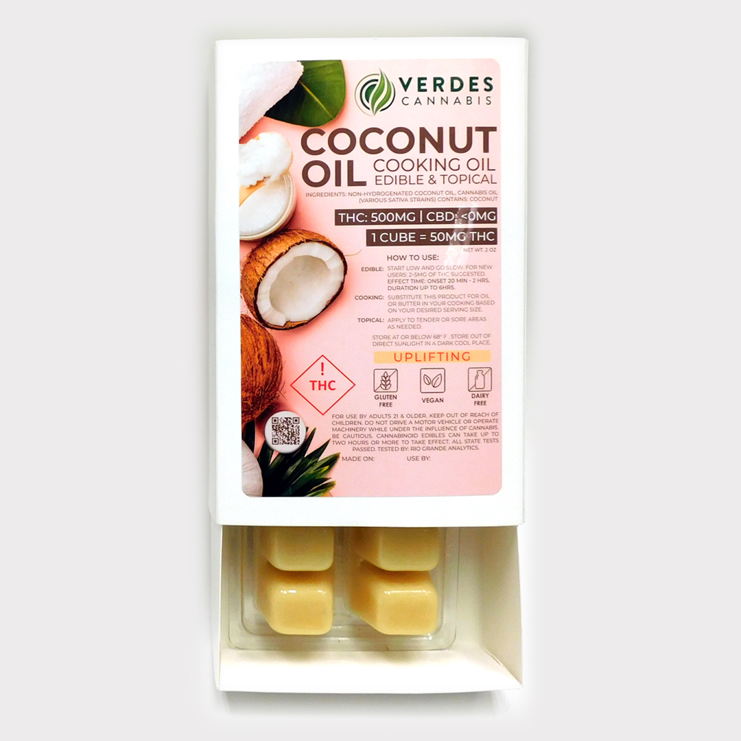 Photograph of product: Verdes Infused Coconut Oil Uplifting 500mg