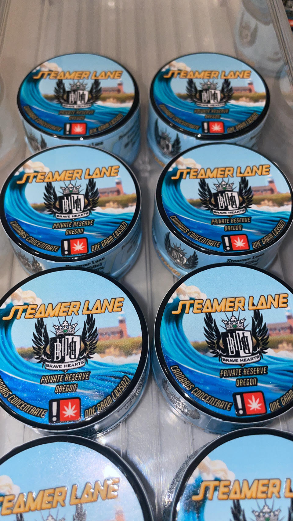 Photograph of product: BraveHearts Steamer Lane Live Rosin | 1g
