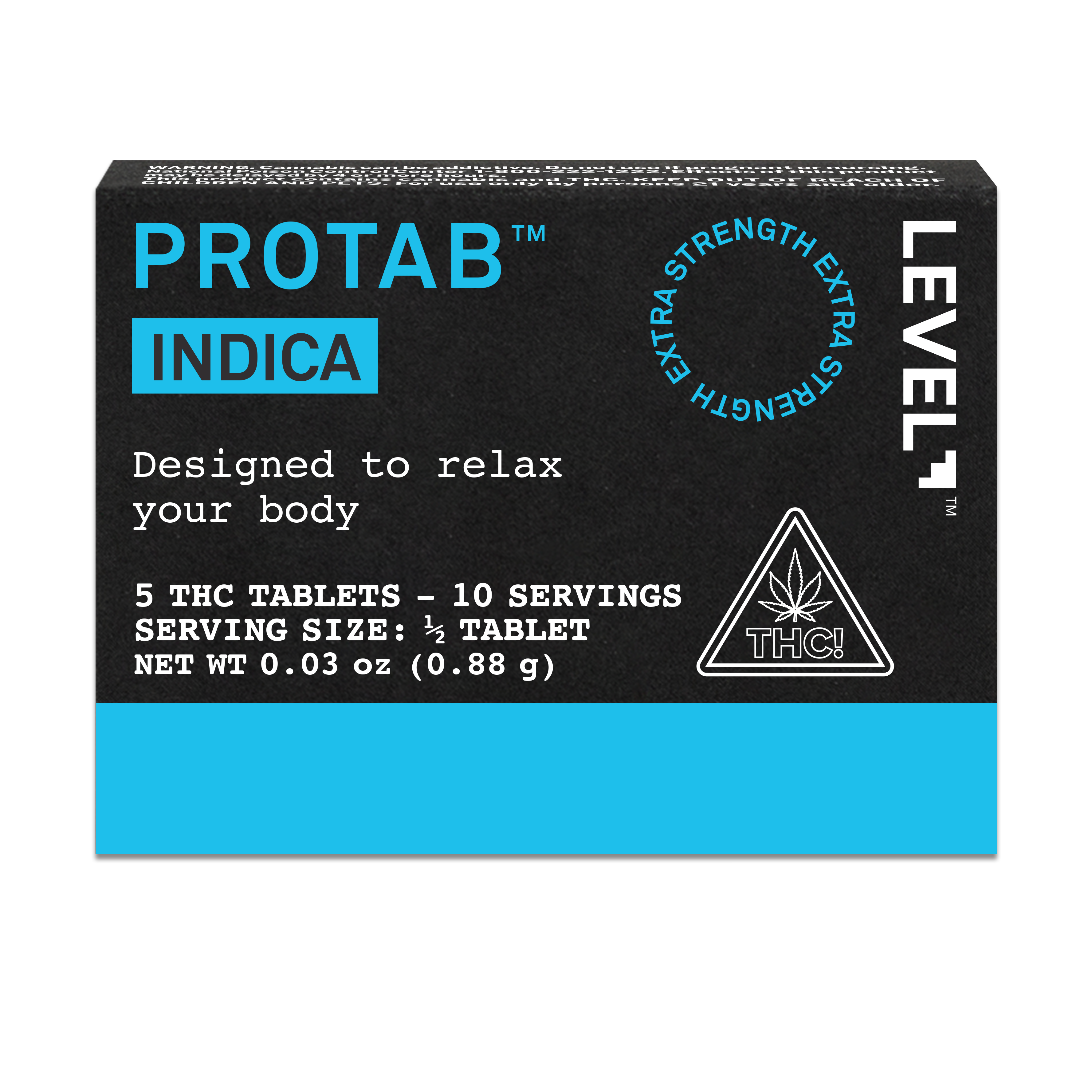 Photograph of product: Level | Protab Oui'd | 88.8MG 5PK Tablets