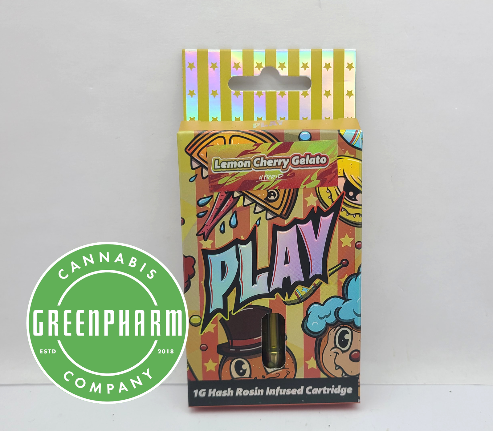 Photograph of product: Vape | PLAY | Lemon Cherry Gelato 510 Vape
