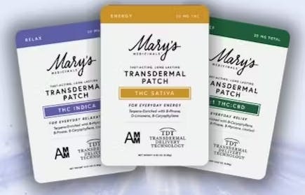 Photograph of product: Mary's Medicinals Transdermal Patches Single - CBD/TH-oui
