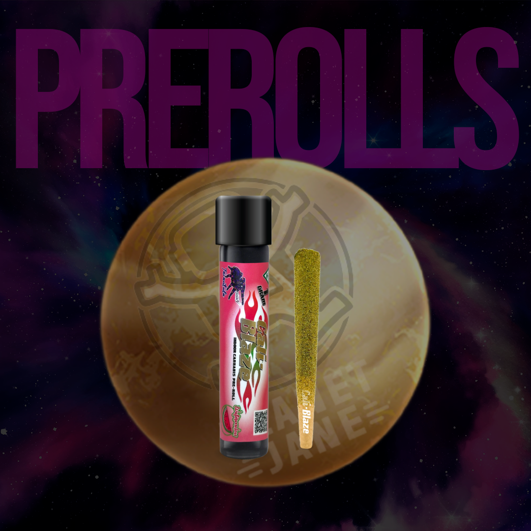 Photograph of product: Cali Blaze - 1g Preroll Tarantula - Watermelon Oui'd