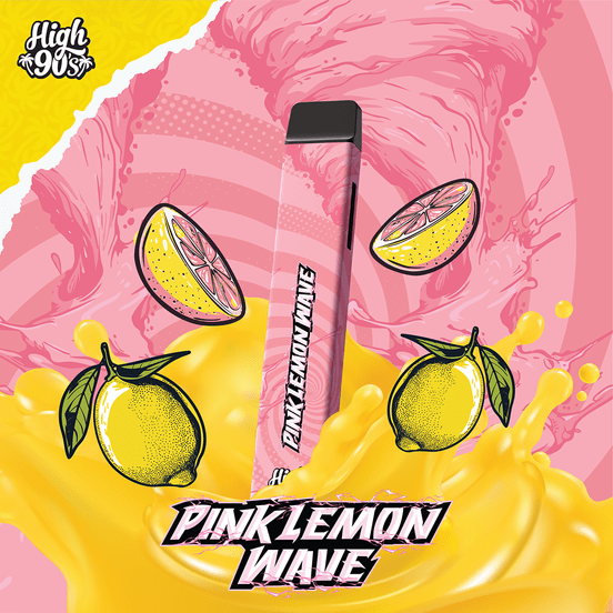 Photograph of product: High 90s - Pink Lemon Wave - 1g AIO - 