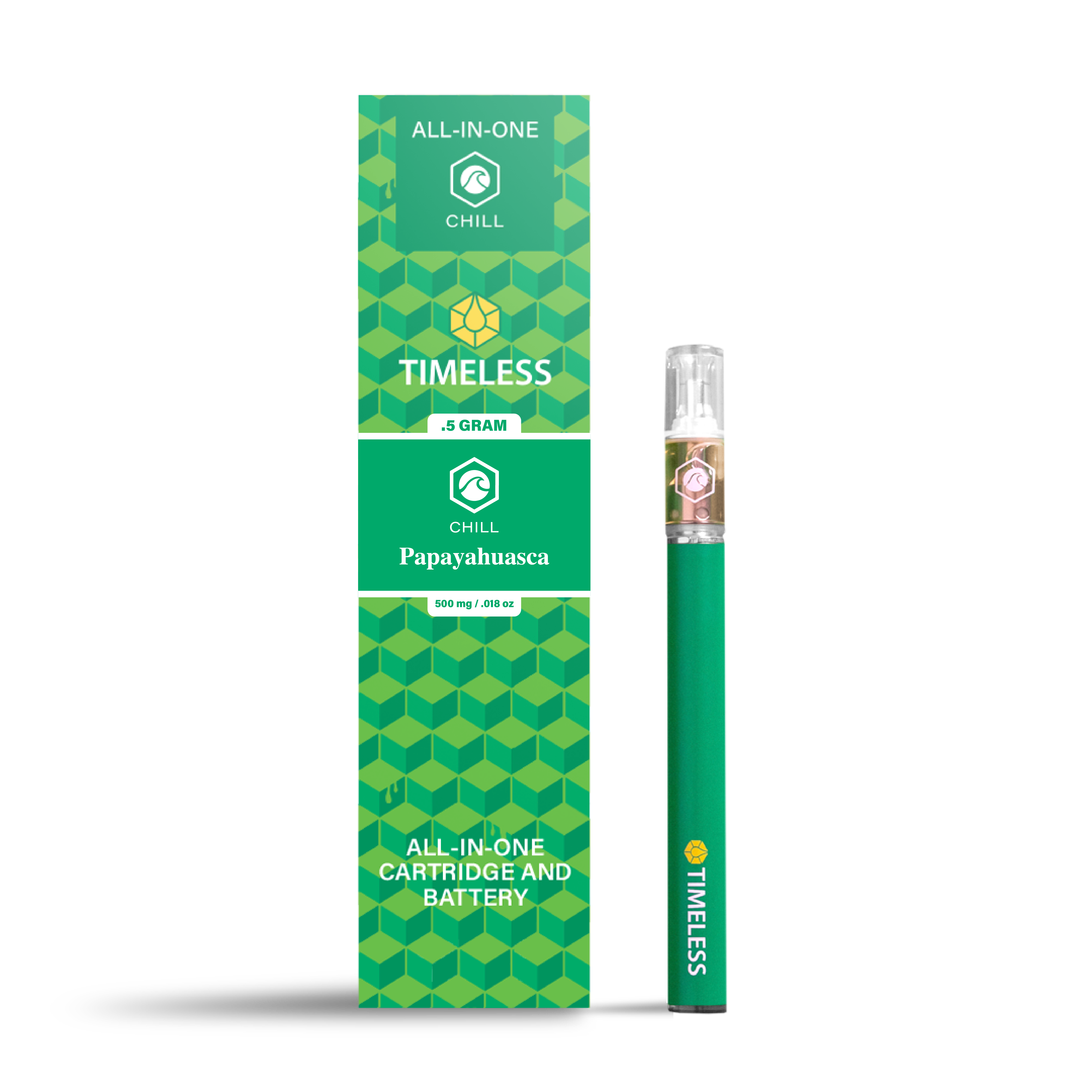 Photograph of product: Timeless All-in-One Papayahuasca Chill Cartridge | 0.5g