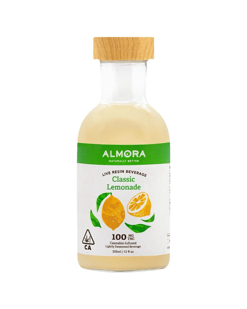 Photograph of product: ALMORA: CLASSIC LEMONADE LIVE RESIN BEVERAGE 100MG