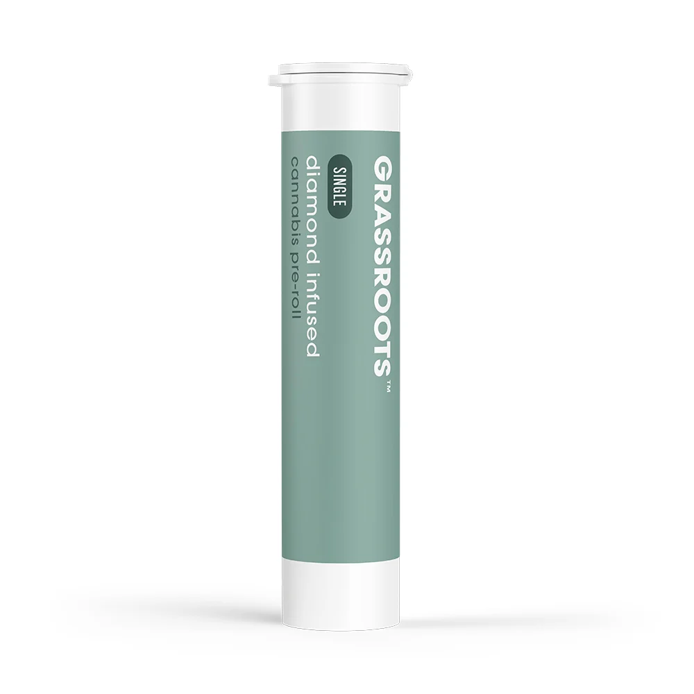 Photograph of product: GRASSROOTS Joint 1g Diamond Infused: Peanut Butter Muffin