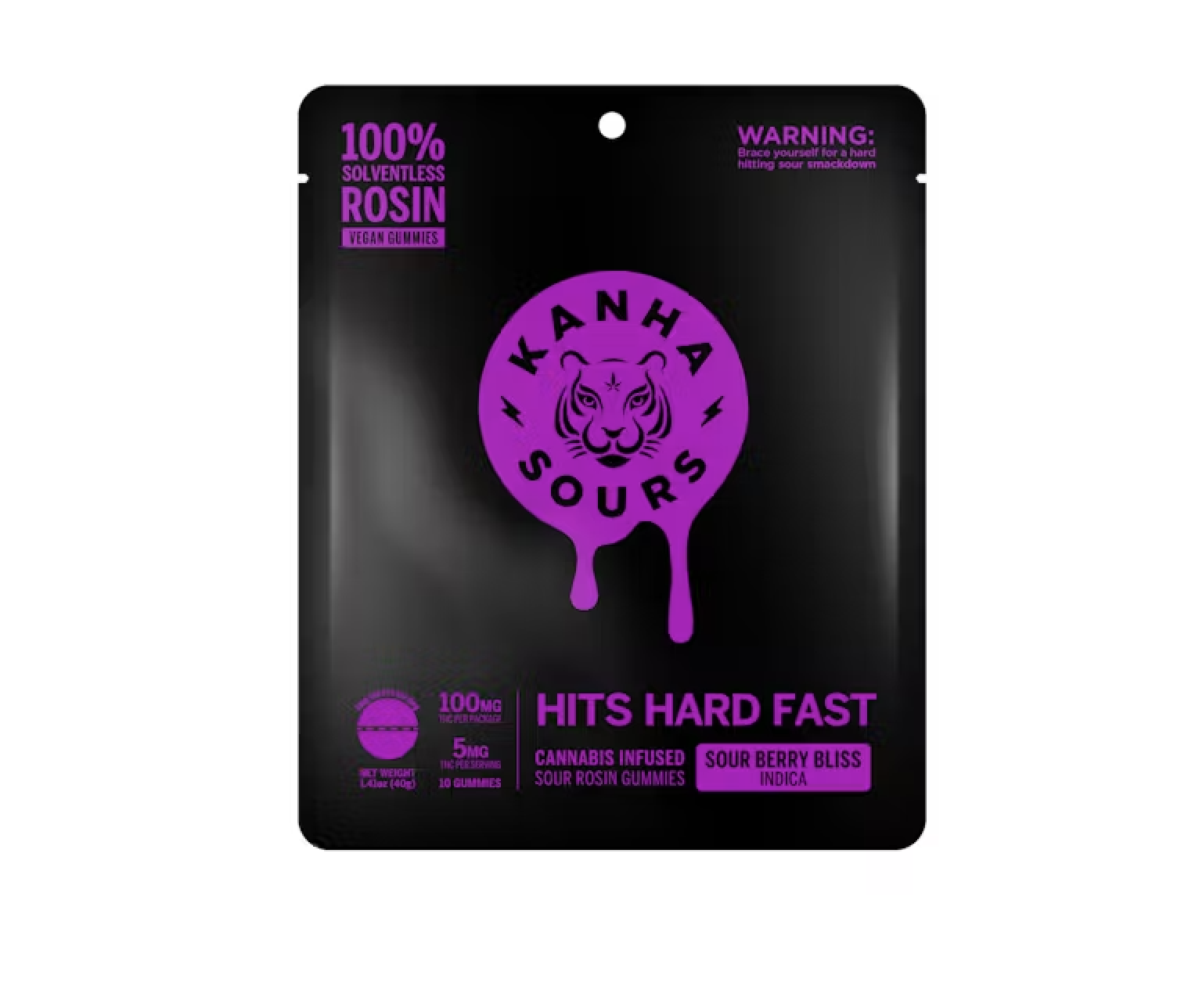 Photograph of product: Kanha Extra Strong Rosin 10pk 100mg - Sour Berry Bliss (I)