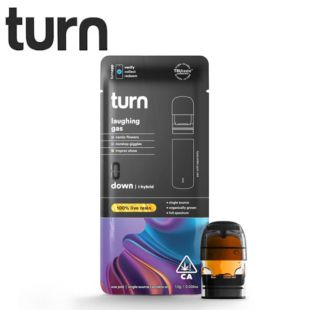 Photograph of product: Turn - Laughing Gas - Live Resin Pod - 1g - LR Pod