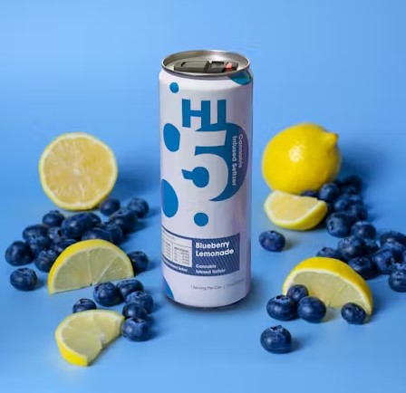 Photograph of product: Hi5 | Blueberry Lemonade | Seltzer | 4-Pack  (TAX INCLUDED)