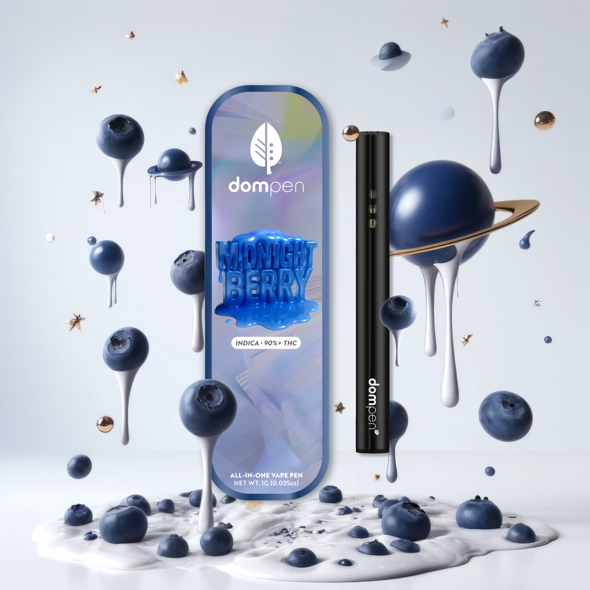 Photograph of product: Dompen: Midnight Berry Disposable Vape