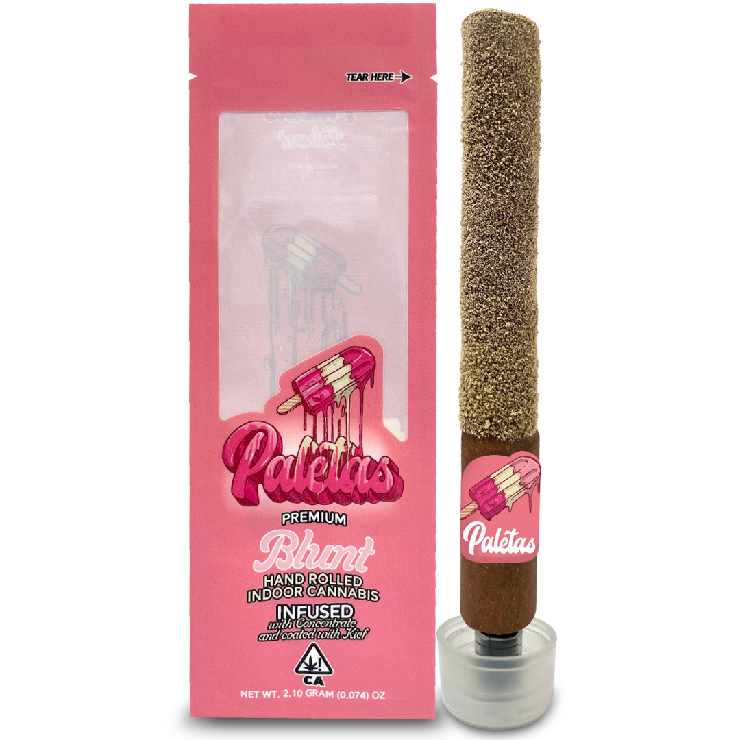 Photograph of Product: Paletas Pink Rose Indica Infused Blunt 2.1g