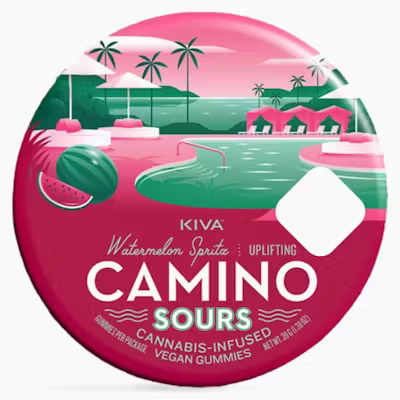 Photograph of product: Camino Sours - 200mg Gummies - Watermelon Spritz (Uplifting) (SH)