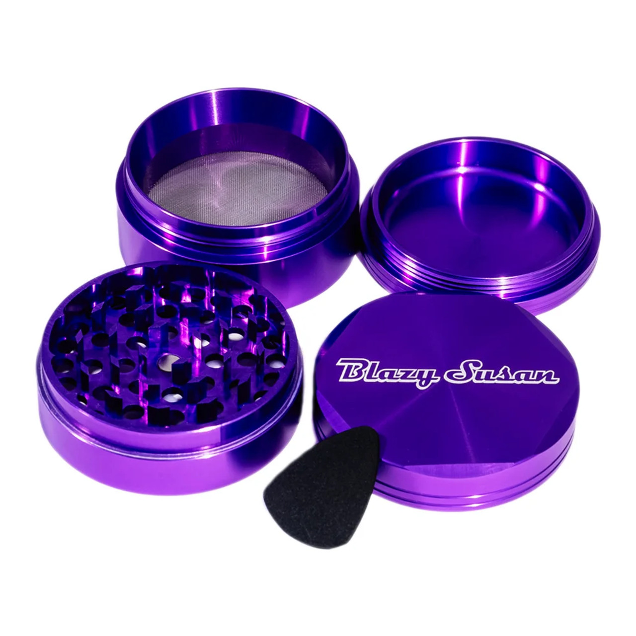 Photograph of product: Blazy Susan | Aluminum Grinder |2.5" | Purple