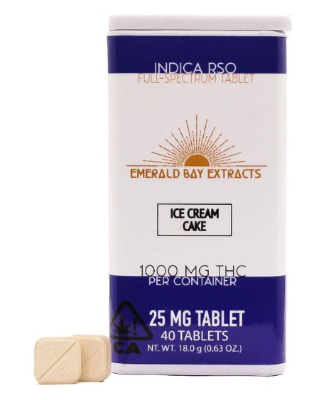 Photograph of product: Emerald Bay Extracts Ice Cream Cake Oui'd 25mg Tabs
