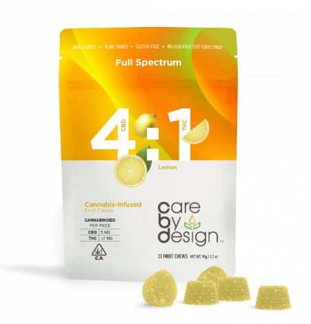 Photograph of product: Care by design -  4:1 Lemon Gummies 125 mg