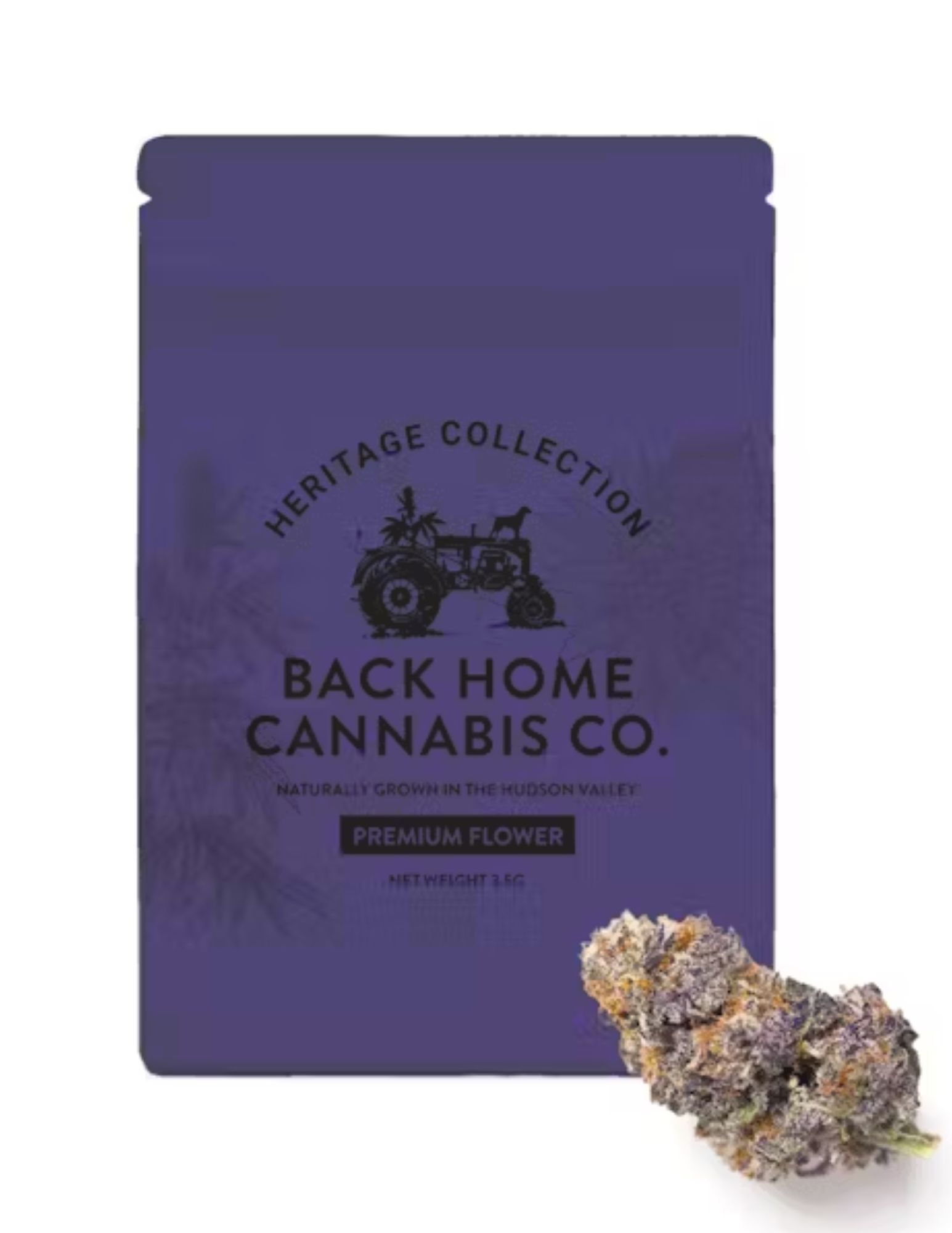 Photograph of product: Back Home Oui'd Co. | 3.5g Flower Bag | Gorilla Glue