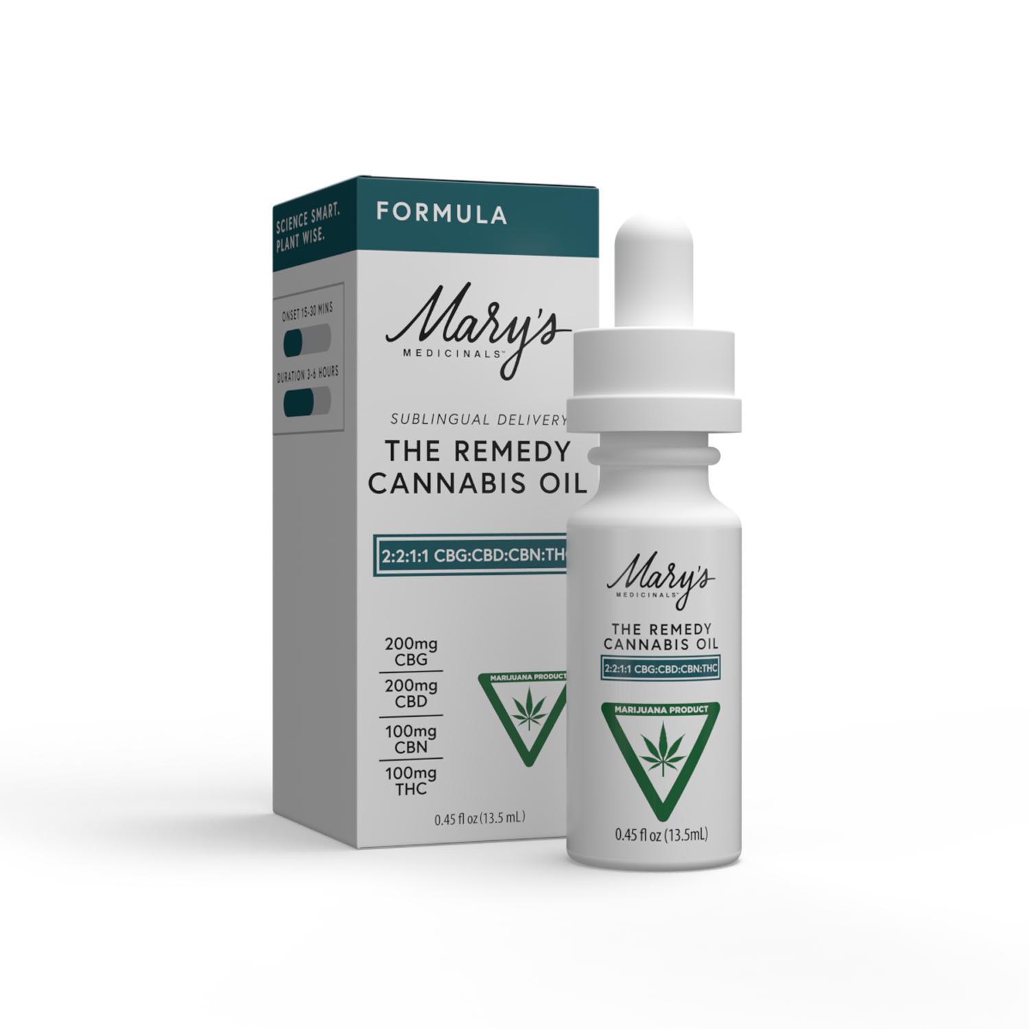 Photograph of product: The Remedy - Tincture - 100mg - 2:2:1:1 CBG/CBD/CBN/TH-oui - 600mg