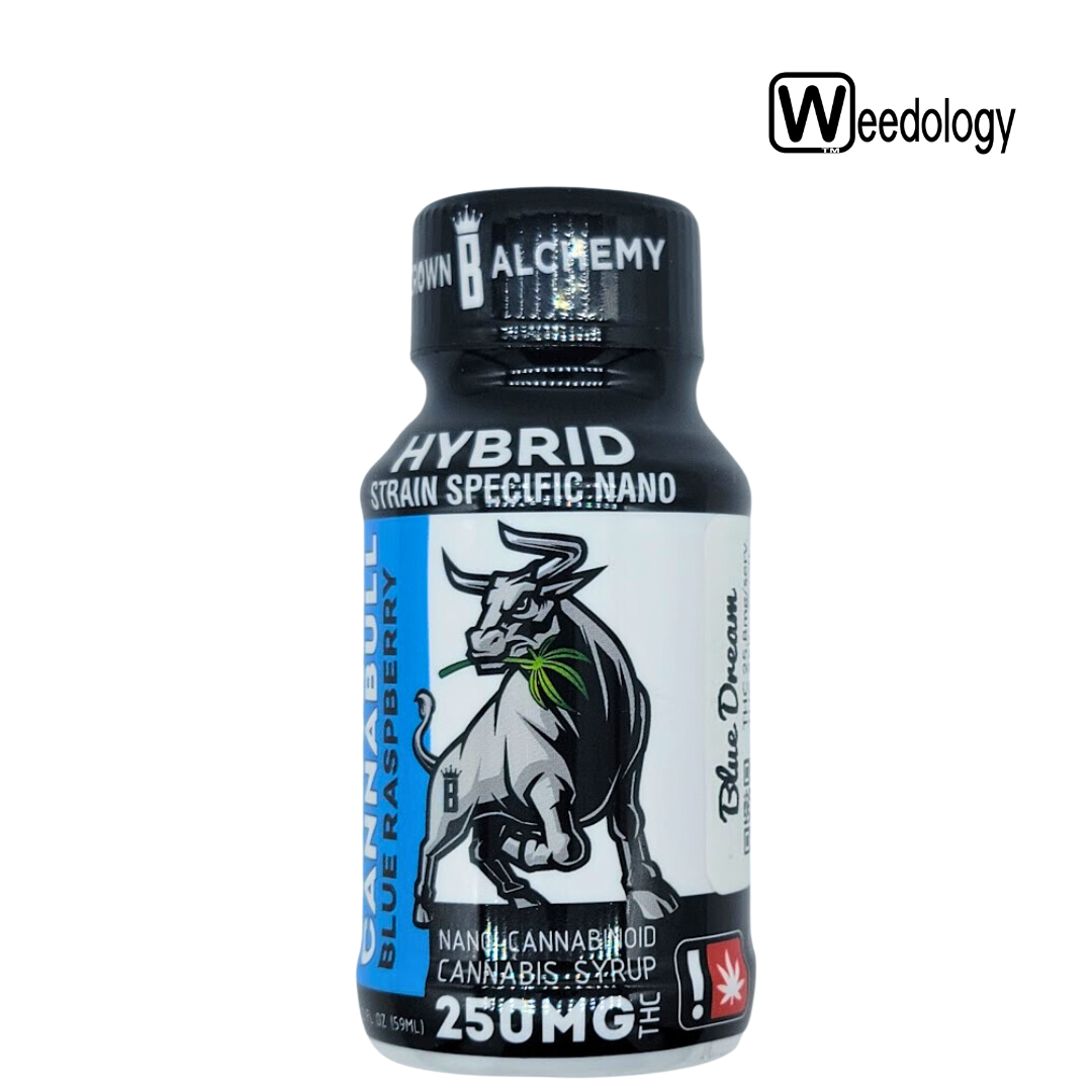 Photograph of product: Cannabull 2oz BLUE RASPBERRY 250mg Tincture