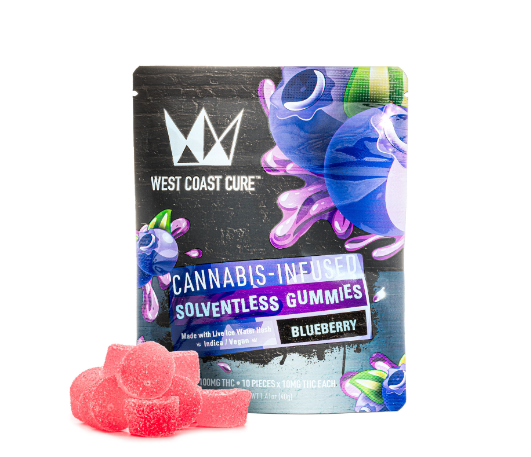 Photograph of product: Blueberry (10pk/100mg) au chocolat Gummies [I]