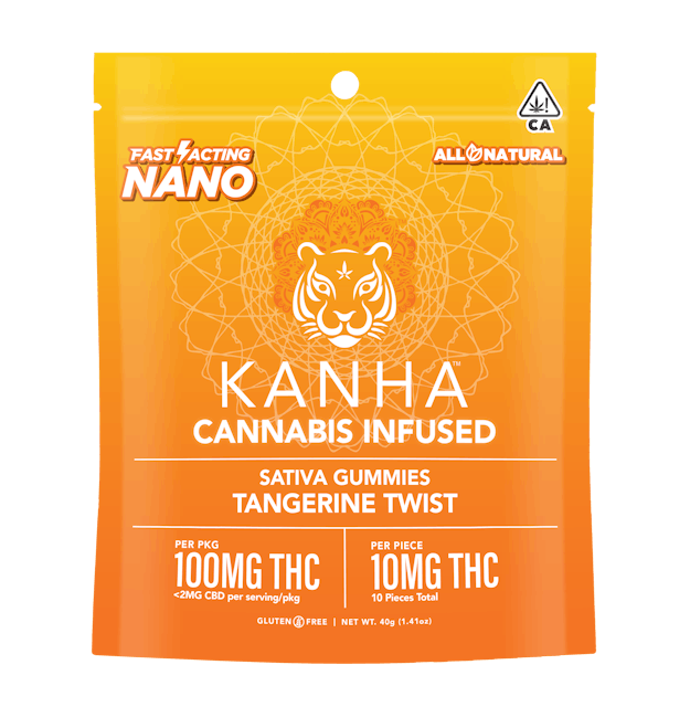 Photograph of product: NANO Tangerine Twist | 100mg Gummies