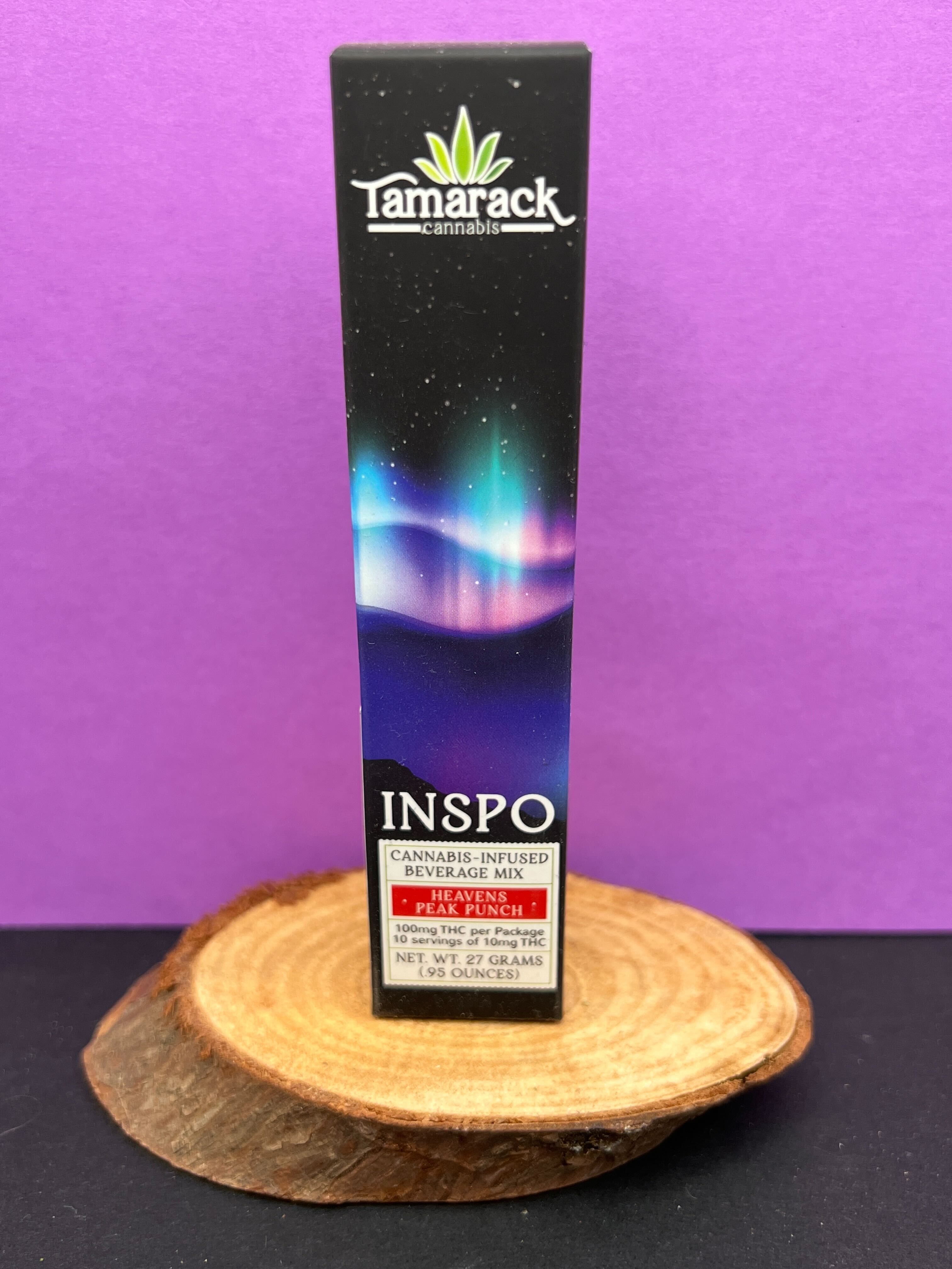 Photograph of product: INSPO Drink Mix 100mg Heavens Peak Punch - Tamarack Oui'd