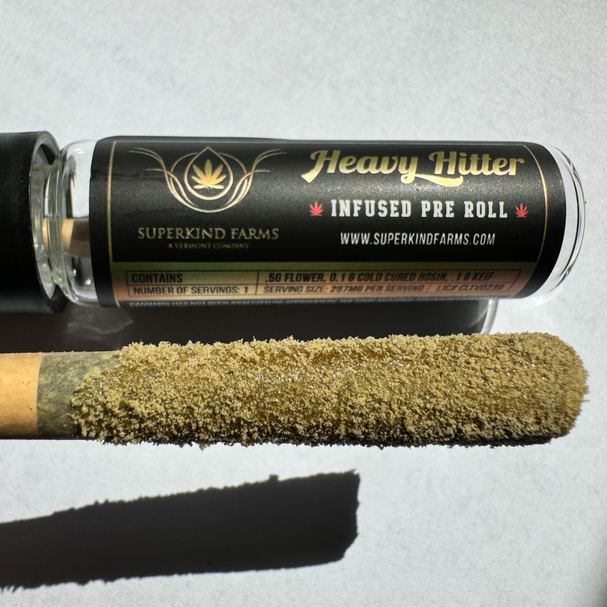 Photograph of product: Superkind Farms | Heavy Hitter | .75g Infused Pre Roll