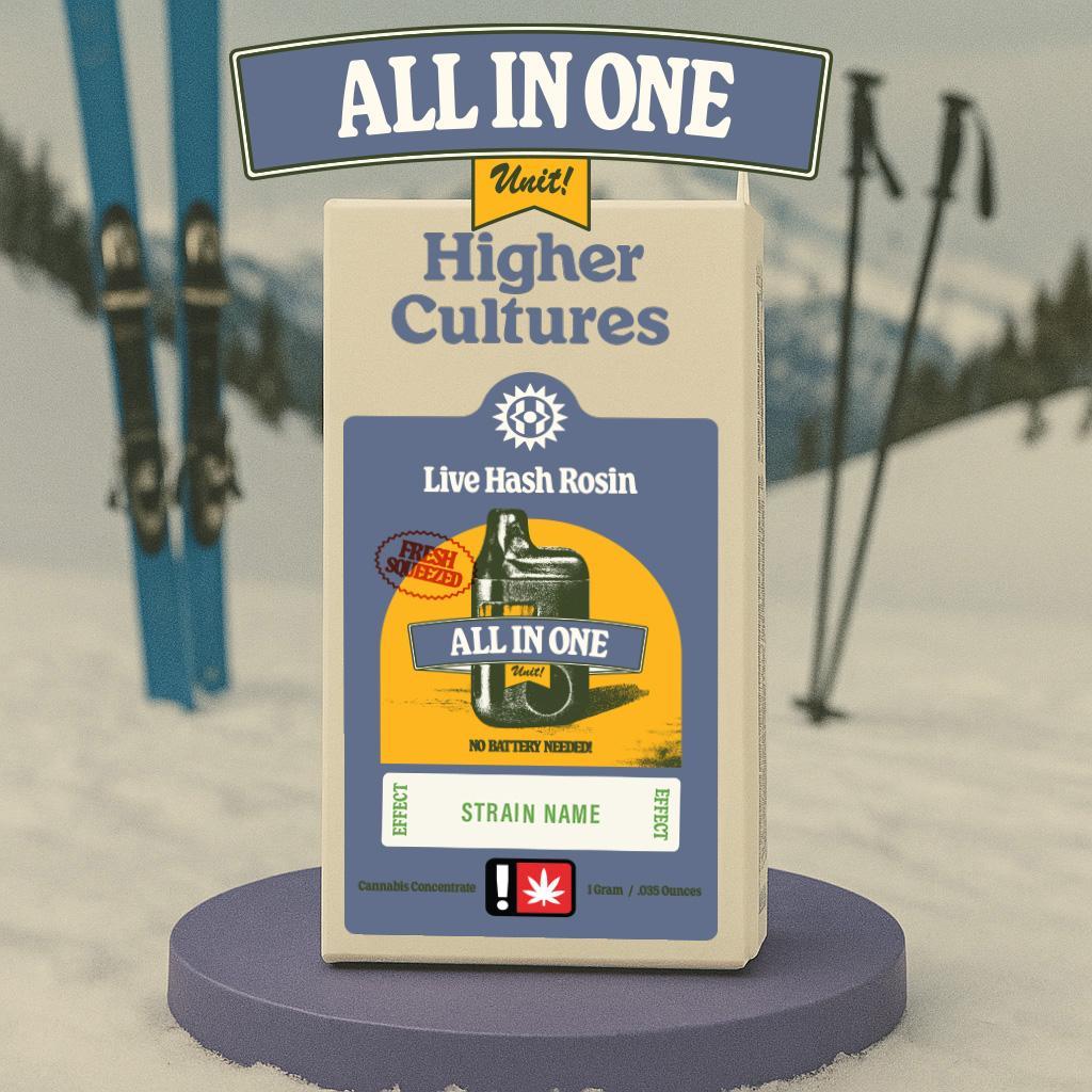 Photograph of product: Higher Cultures - All in One - Live Rosin - Ring of Sour