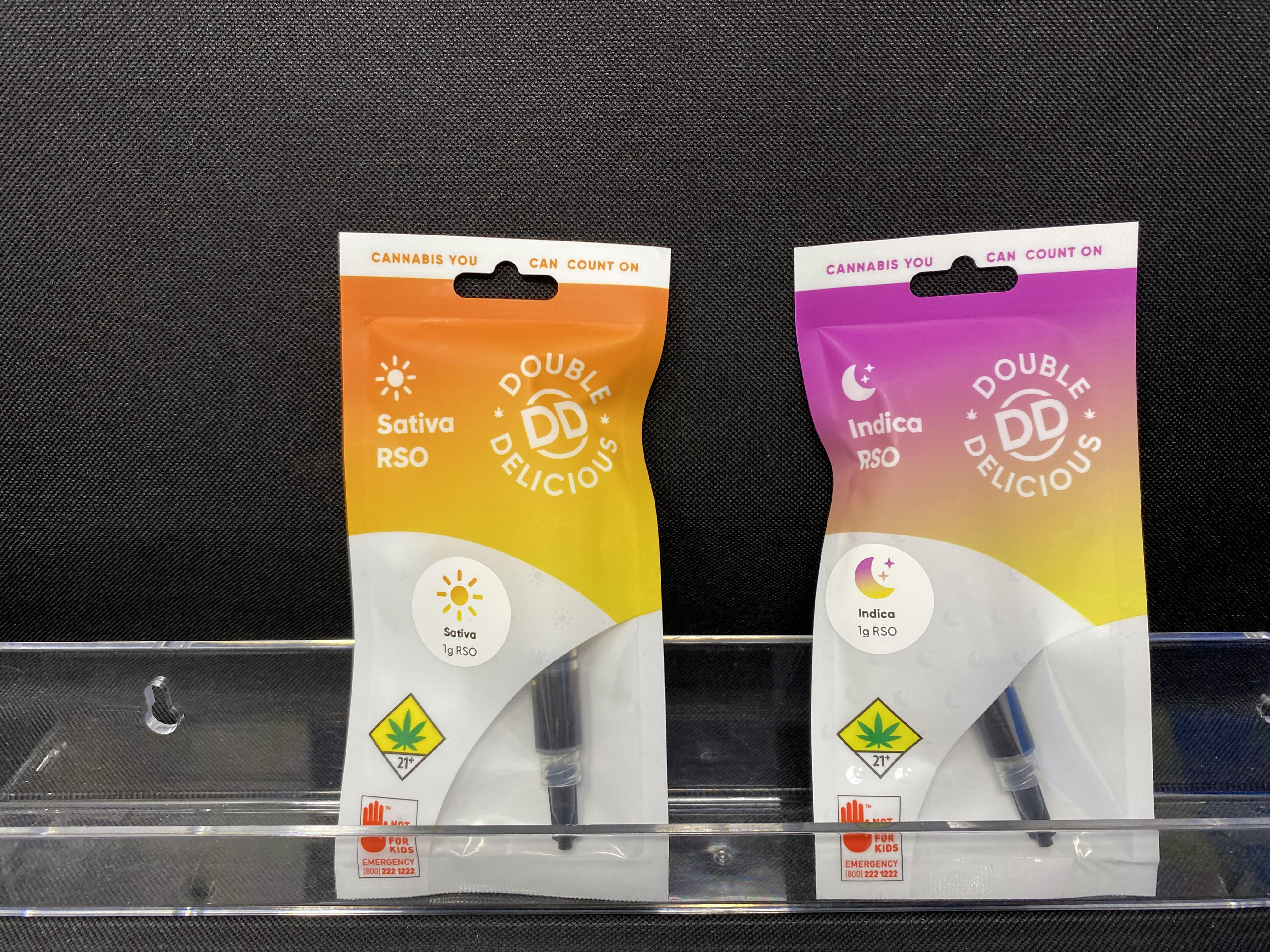 Photograph of product: Double Delicious DOH Approved RSO Hybrid