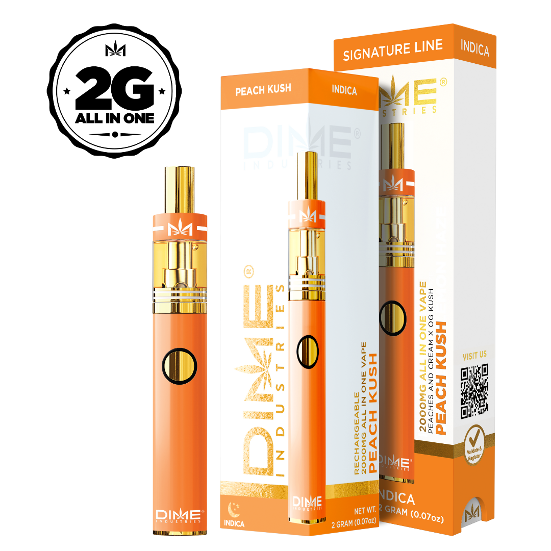 Photograph of product: Dime- Disposable Vape-Peach Kush