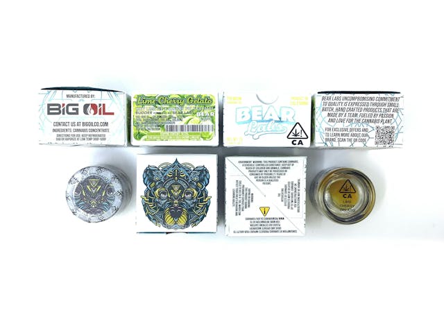 Photograph of product: Lime Cherry Gelato | 1g Live Resin Budder - 