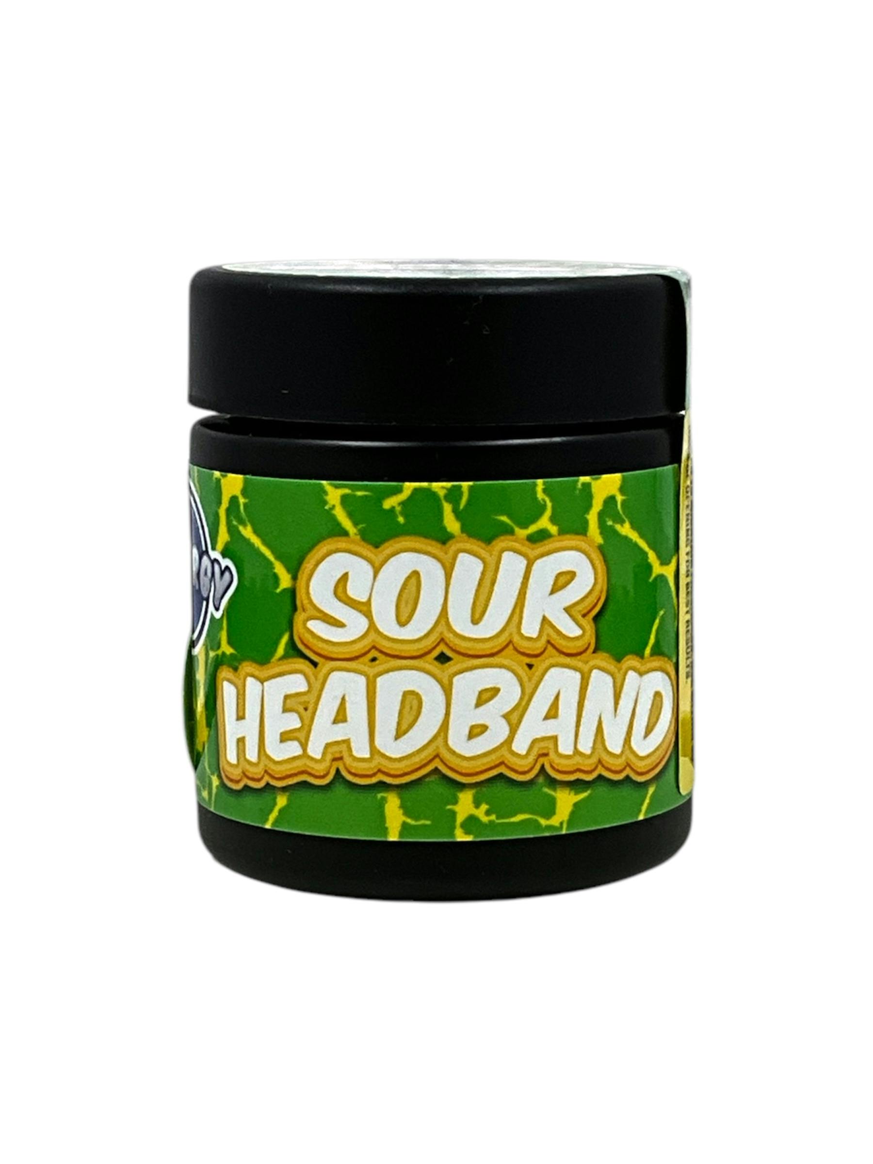 Photograph of product: Synergy  |  Sour Headband  |  5G Flower (Jar)