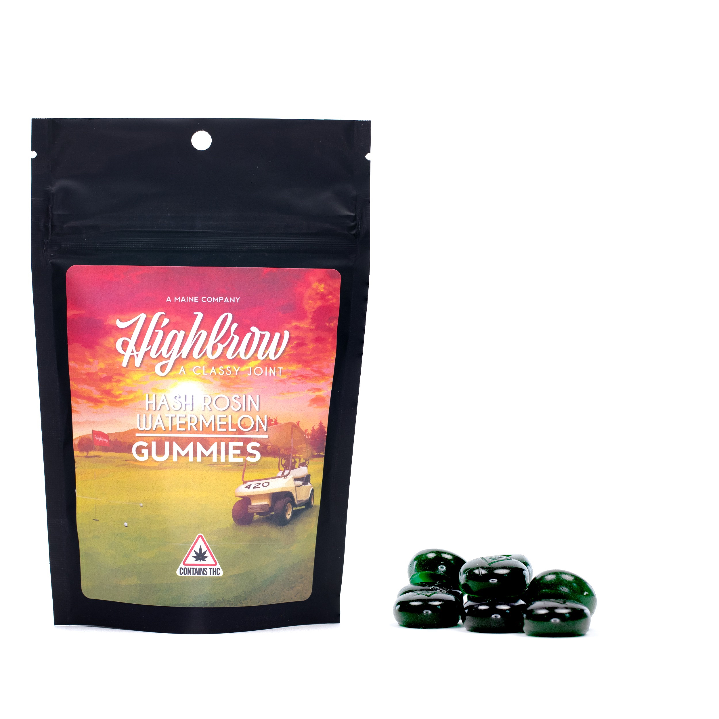 Photograph of product: Highbrow - Watermelon au chocolat Rosin Gummies 10MG EA