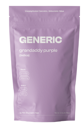 Photograph of product: Grandaddy Purple | Disposable | 2g