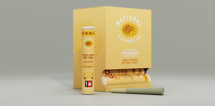 Photograph of product: National Oui'd Co. - Creamsicle - Botanical Terpene 1g Pre-Roll
