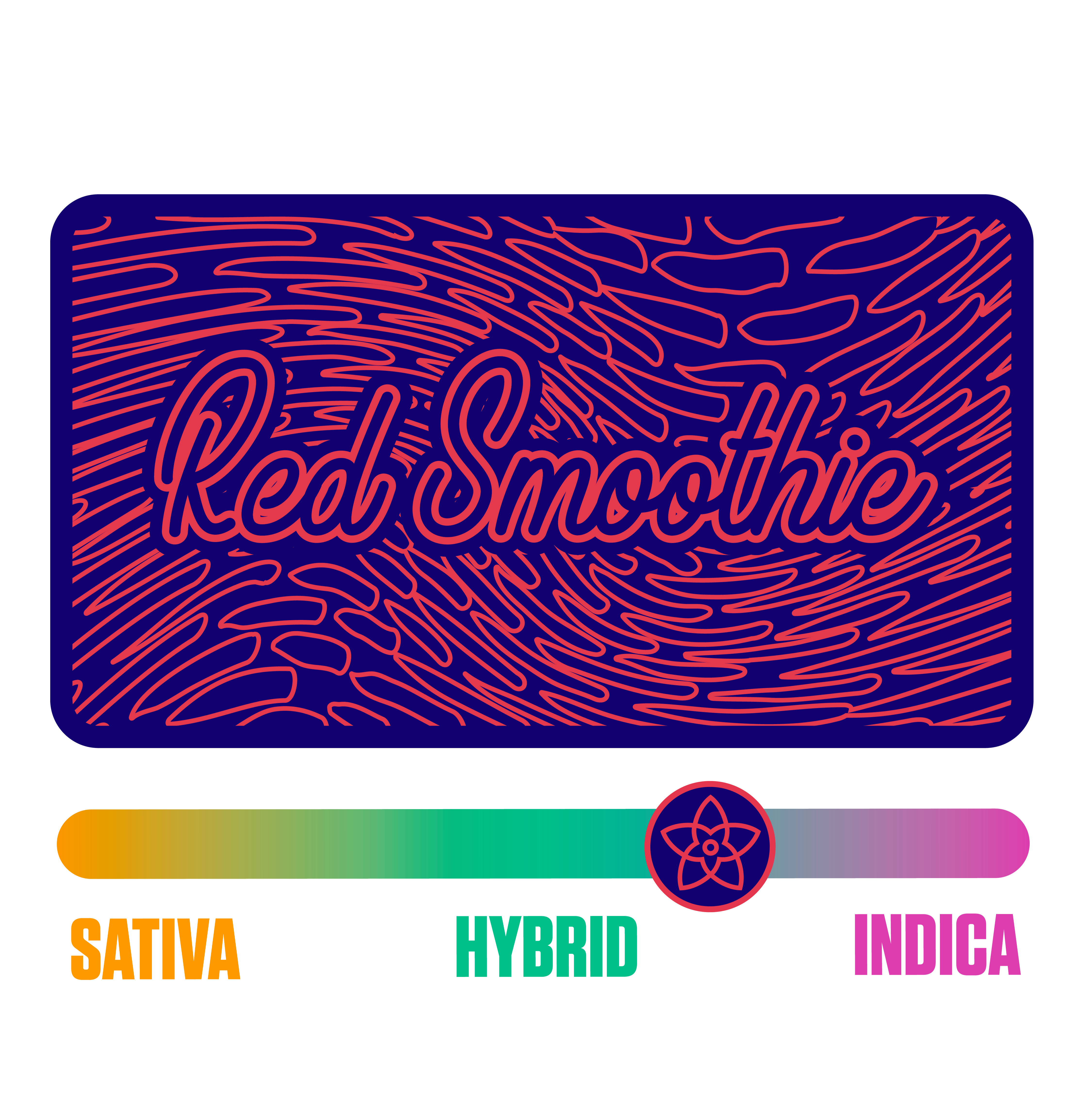 Photograph of product: The Flower Collective - Red Smoothie (H) - 1g Full Spectrum Cold Cured Live Rosin