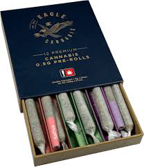 Photograph of product: Pre-Roll 12pk 6g Lumpy Space Princess/Gelato Glow/Swish Swish Bish (Eagle Oui'd)