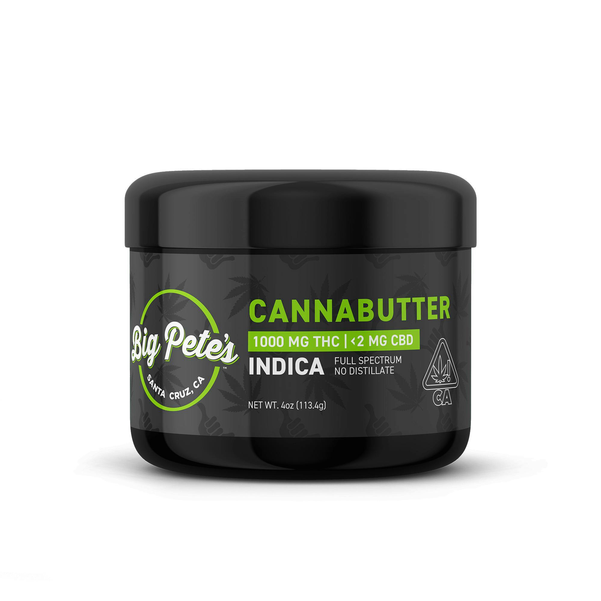 Photograph of Product: Big Pete's - Indica Cannabutter - 1000MG