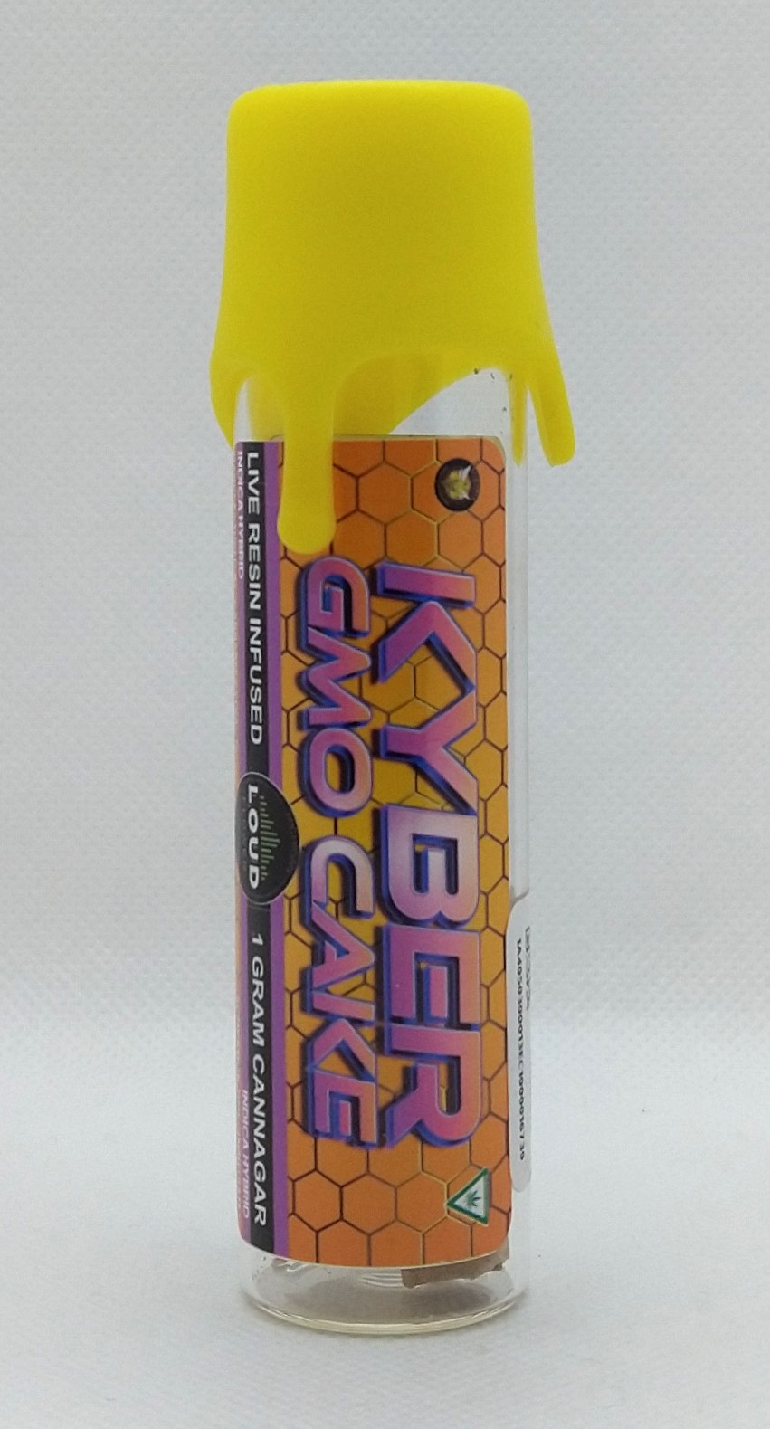 Photograph of product: Canna Bee | Kyber GMO Cake | Infused Cannagar Pre-roll Oui'd