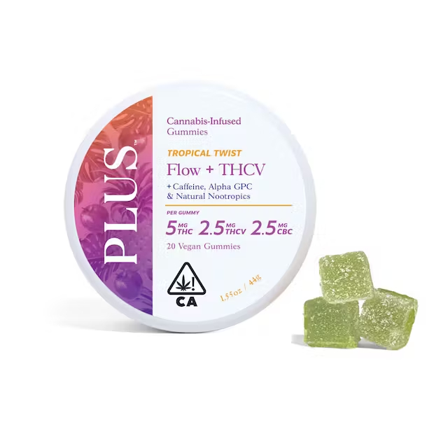 Photograph of product: FLOW TROPICAL TWIST (TH-ouiV+CBC) (100MG TH-oui/50MG TH-ouiV/50MG CBC)