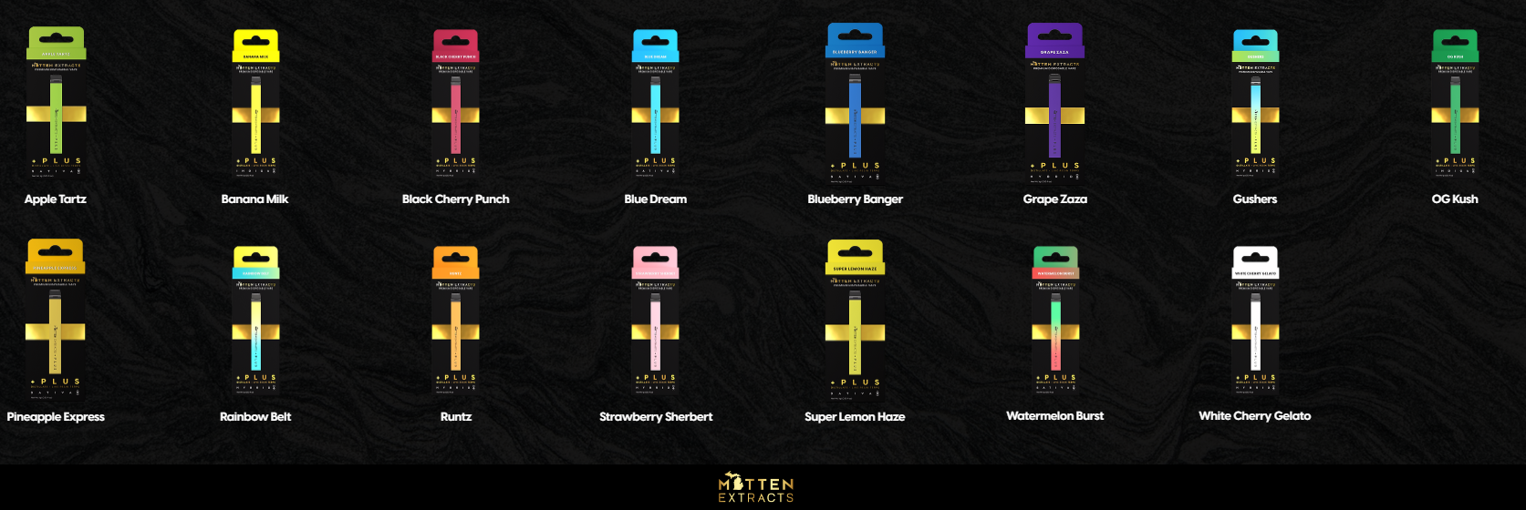 Photograph of product: MITTEN EXTRACTS | Vape Cartridge | Disposable | Blue Dream