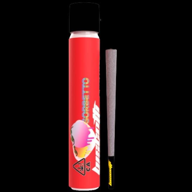 Photograph of Product: Sorbetto 1g Hash Infused Preroll - 