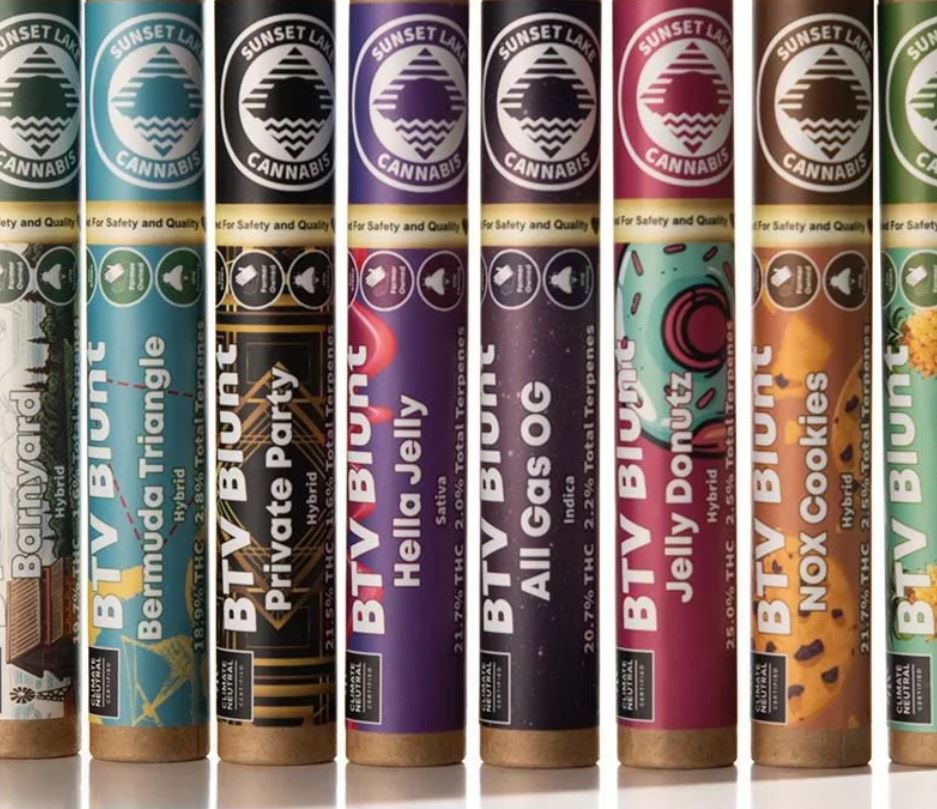 Photograph of product: Sunset Lake | Nox Cookies | 1g BTV Blunt